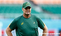 Rassie Erasmus welcomes South Africa’s 2027 Rugby World Cup pool draw. Rassie Erasmus welcomes South Africa’s 2027 Rugby World Cup pool draw.