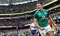 Jacob Stockdale started at left wing for Ireland Jacob Stockdale started at left wing for Ireland