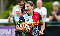 Parry in action for Harlequins in the PWR “I’ve got a smile on my face every time I play” - Harlequins rising star Sarah Parry