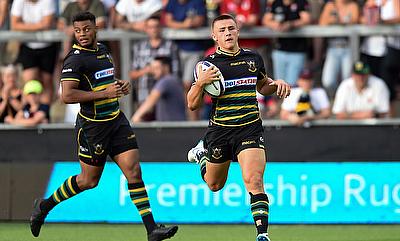 Ollie Sleightholme scored two tries for Northampton