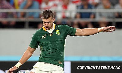 Handre Pollard contributed with 10 points for South Africa Handre Pollard contributed with 10 points for South Africa