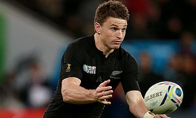 Beauden Barrett was part of the winning Blues side Beauden Barrett was part of the winning Blues side