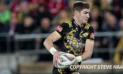 Jordie Barrett was one of the try scorer for Hurricanes Jordie Barrett was one of the try scorer for Hurricanes