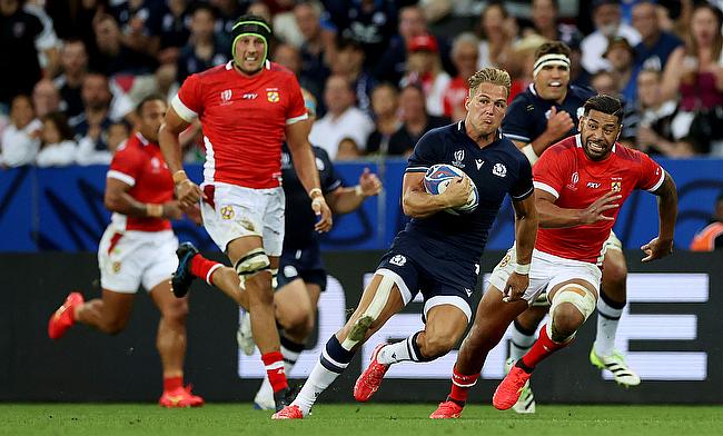 Duhan van der Merwe scored his 28th try for Scotland