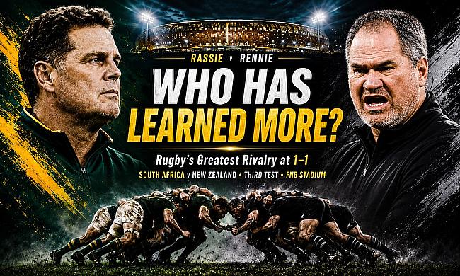 With Rugby’s Greatest Rivalry locked at 1–1, Mark Ashcroft looks beyond the team sheets ahead of Saturday’s third Test at FNB Stadium. With Rugby’s Greatest Rivalry locked at 1–1, Mark Ashcroft looks beyond the team sheets ahead of Saturday’s third Test at FNB Stadium.