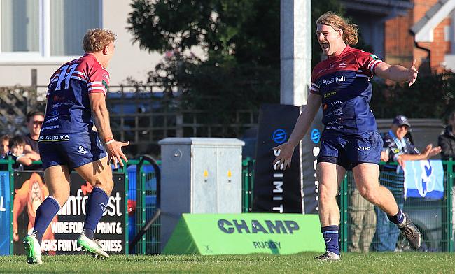 Ben Cambriani and Jackson Barling celebrate Rotherham's dramatic win over Bedford Champ Rugby at the quarter turn: Titans Rising, 'Club' Acclimatising